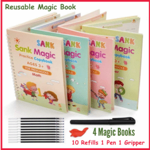 SANK Montessori Reusable Magic Book 4Magic Books